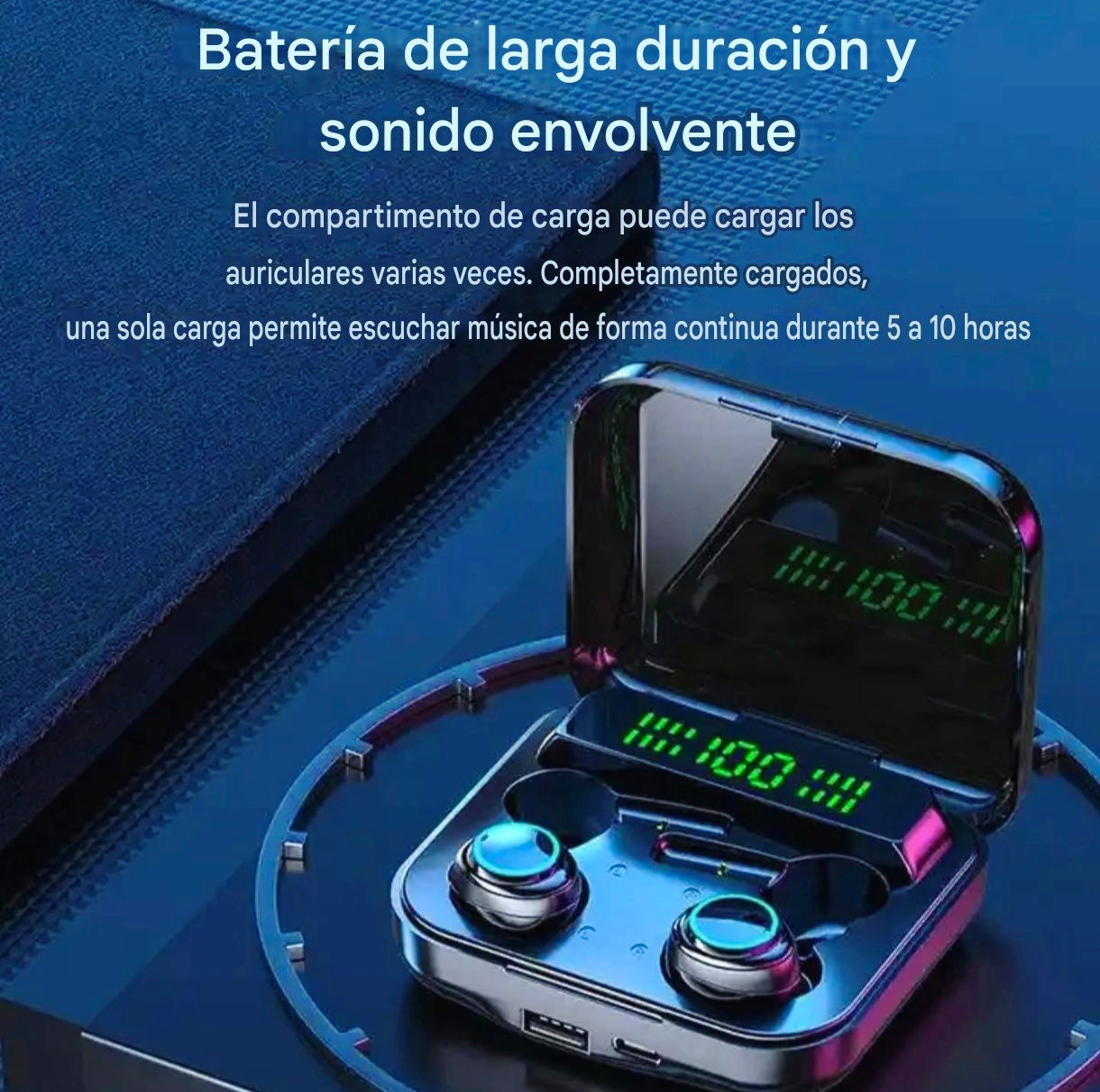 Auriculares Doble Par M21 Bluetooth + Power Bank, sonido HiFi y Cancelación de ruido ENC