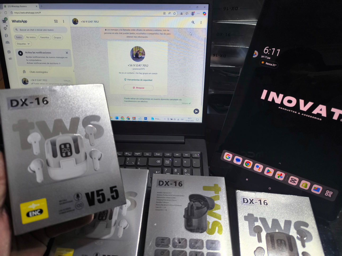 2025! Nuevos Audífonos Doble Par, sonido HiFi, bluetooth 5.5, Cancelación de ruido ENC, 2 pares de auriculares